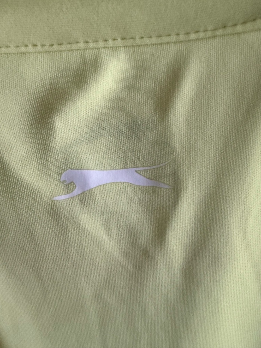 Slazenger NWT  Golf Sleeveless Polo - Lime Yellow dry fit - Picture 5 of 5